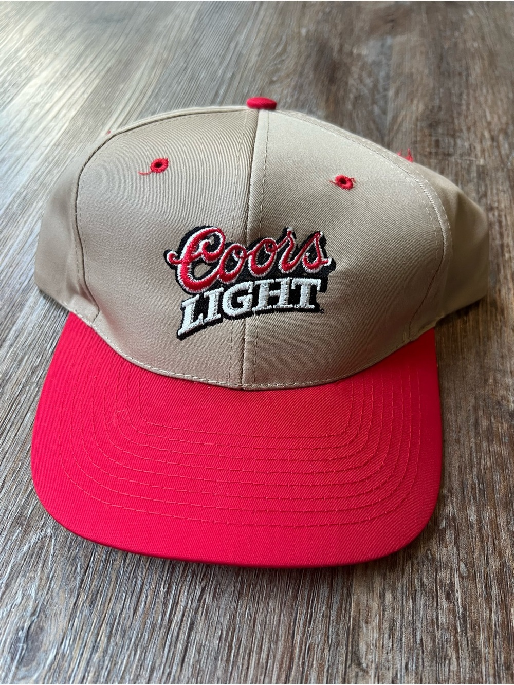 Vintage 80s 90s Coors Light Snapback Hat Nissun Made Philippines Beer Cap